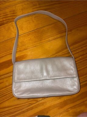 Y2K Leather Bag in Light Gray
